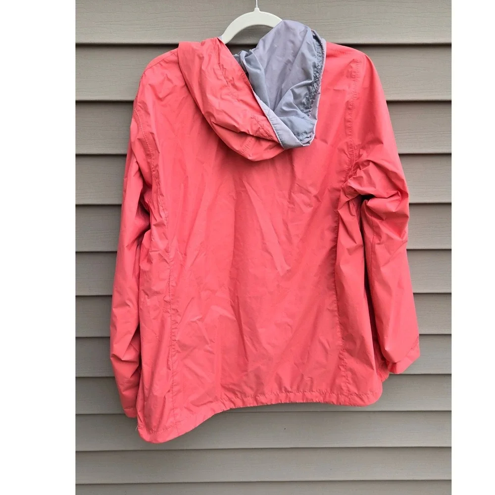Columbia Womens 1X Arcadia II Rain Jacket Coral Pink Hooded Waterproof Shell